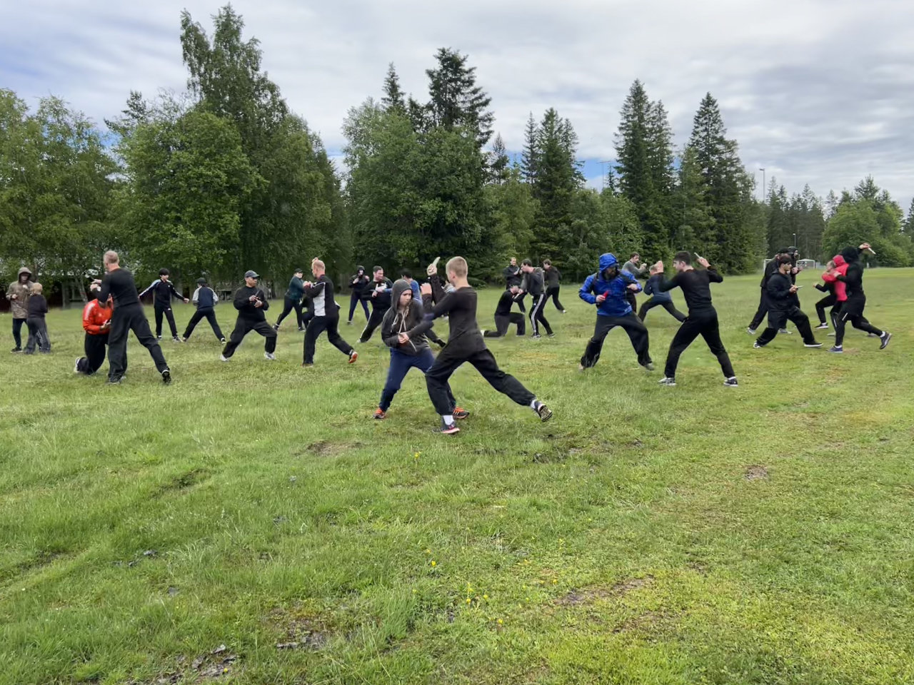 summer camp 2022 knife combat training