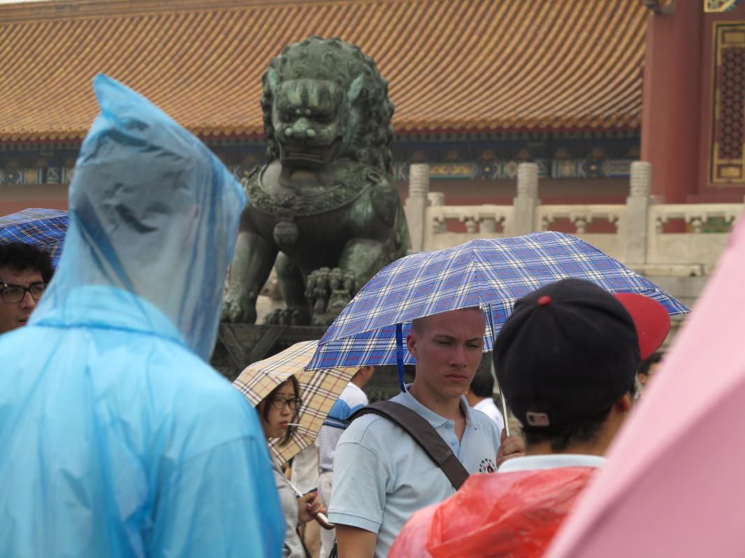 In the Forbidden City on a Rainy day, China Camp 2012